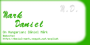mark daniel business card