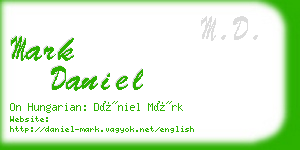 mark daniel business card